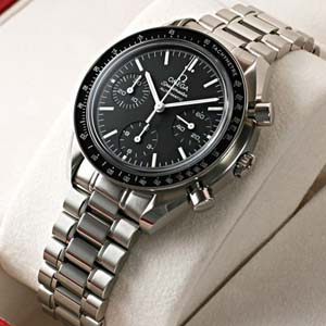 ブランド オメガ 腕時計コピー通販 スピードマスター オートマティック リデュースド ブラックダイアル 3570-50