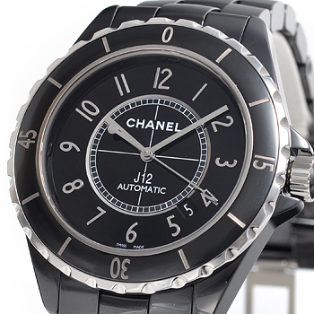 シャネル時計 CHANEL偽物 スーパーコピー 自動巻き セラミック タイプ メンズ ブラック J12 42 H2980