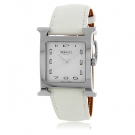 HERMES エルメス腕時計コピー Hウォッチ レザーベルト HH1.810.131/UBC ホワイト