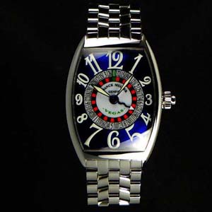 FRANCK MULLER フランクミュラー スーパーコピー時計 ヴェガス ブルーダイヤル 6850VEGAS