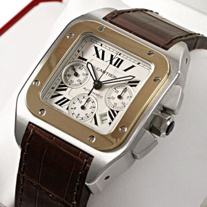 ブランド CARTIERカルティエ時計コピー サントス100クロノ W20091X7