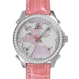 ジェイコブ JACOB&CO腕時計コピークォーツステンレス ダイヤモンド ピンク タイプ 新品メンズ