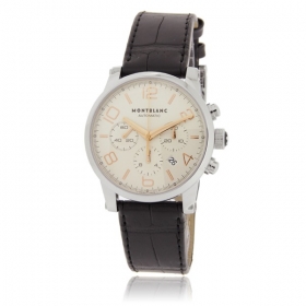 MONTBLANC モンブラン 腕時計コピー タイムウォーカー 101549 オートクロノ シルバー ブラック レザー