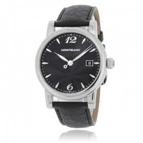 MONTBLANC モンブラン時計コピー STAR DATE スター デイト 105893 ブラック レザー